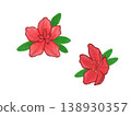 Mountain azalea, red, hand-drawn, cute, free illustration 138930357