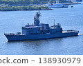 The Japan Maritime Self-Defense Force training support ship "Tenryu" entering Tokyo Port. 138930979