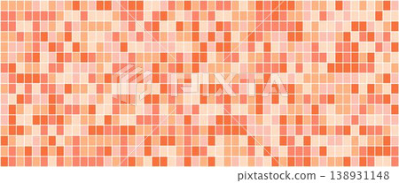 Seamless abstract mosaic tile pattern in warm coral and peach tones, ideal for modern backgrounds, wallpapers, textiles and creative design templates Seamless abstract mosaic tile pattern in warm coral and peach tones, ideal for modern backgrounds, wallpapers, textiles and creative design templates 138931148