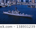 The Japan Maritime Self-Defense Force training ship "Shimakaze" entering Tokyo Port. 138931239