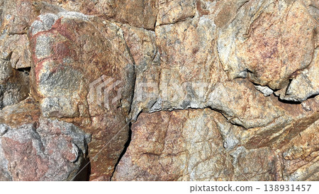 Honohoshi Coast, Amami Oshima: The rugged texture of the rock face sculpted by nature. Honohoshi Coast, Amami Oshima: The rugged texture of the rock face sculpted by nature. 138931457