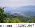 View of the Fujikawa River and Ichikawamisato Town from the Shio-renko Park Line in Yamanashi Prefecture. 138931697
