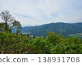View from the observation deck at Yunomine Park in Nagano Prefecture 138931708