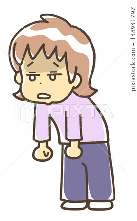 一位感到憂鬱的女性 138931797