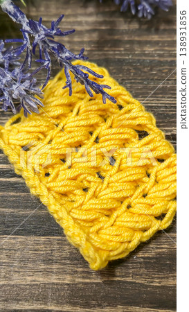 Knitting patterns with a raised pattern and yarn of different colors Knitting patterns with a raised pattern and yarn of different colors 138931856