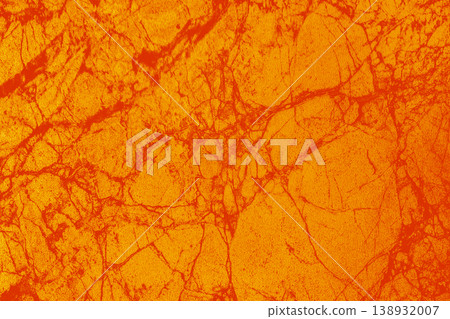 Orange bright vibrant marble surface cracks kitchen interior structure abstract cracked pattern texture floor tile background Orange bright vibrant marble surface cracks kitchen interior structure abstract cracked pattern texture floor tile background 138932007