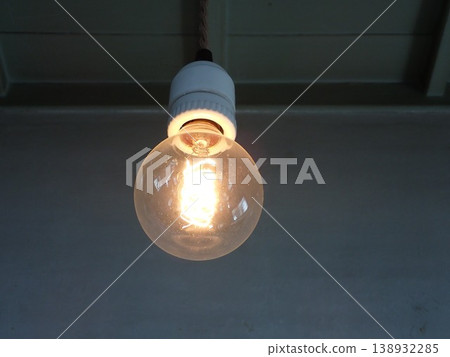 Image of a filament shining lamp flashing Image of a filament shining lamp flashing 138932285