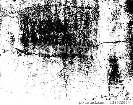 Grunge cracked wall with peeling old paint texture in rough abstract background 138932954