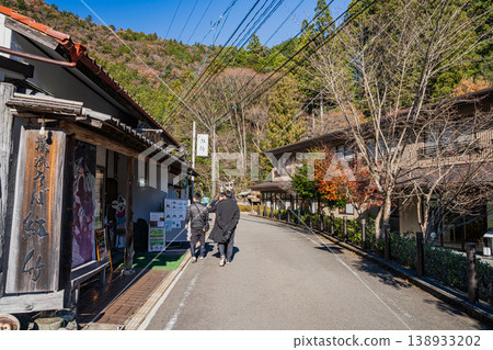 The old townscape of Sumatakyo Onsen in Kawanehoncho (Shizuoka Prefecture) 138933202