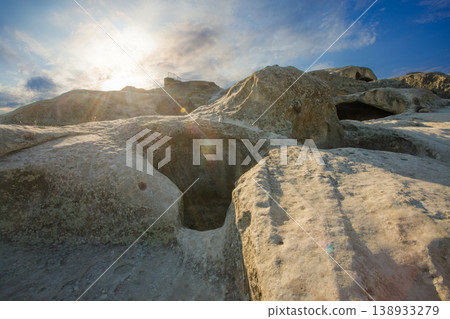 The ancient cave city of Uplistsikhe, Georgia 138933279