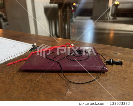 orthodox brecelet with cross and baptismal certificate orthodox brecelet with cross and baptismal certificate 138933283