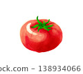 水彩風格新鮮西紅柿的插圖 138934066