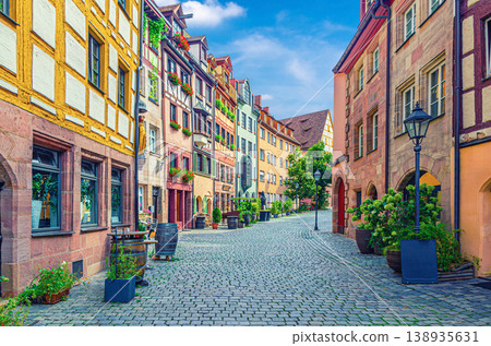 Old town Nuremberg city historical center, Middle Franconia region, Bavaria state, Germany Old town Nuremberg city historical center, Middle Franconia region, Bavaria state, Germany 138935631