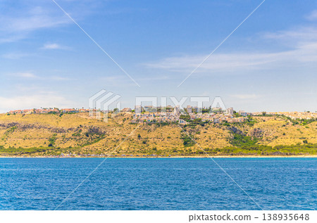 Costa Blanca White coast Mediterranean Sea water Bahia Alicante bay Costa Blanca White coast Mediterranean Sea water Bahia Alicante bay 138935648