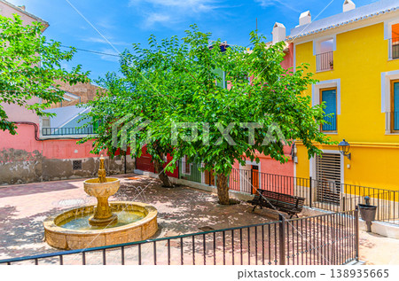 Villajoyosa old town with typical colorful houses 138935665