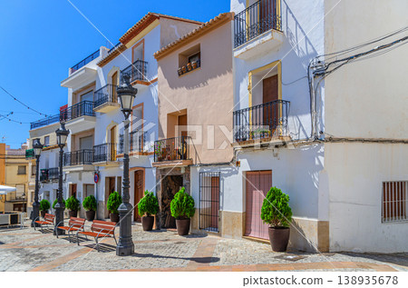 Old town Calpe city historical centre Old town Calpe city historical centre 138935678