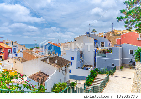 Villajoyosa old town with typical colorful houses Villajoyosa old town with typical colorful houses 138935779