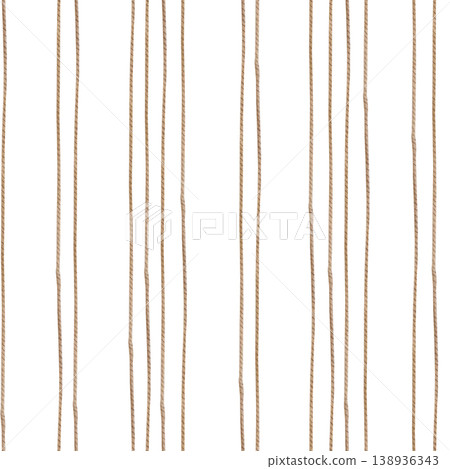 Seamless watercolor rope stripe pattern. Hand drawn rustic vertical lines background for textile, packaging and cozy autumn design Seamless watercolor rope stripe pattern. Hand drawn rustic vertical lines background for textile, packaging and cozy autumn design 138936343