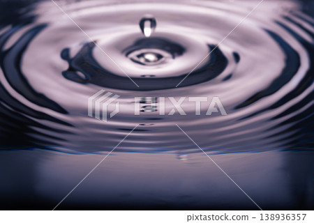 235.Mid-Air Droplet and Ripples on Reflective Surface 235.Mid-Air Droplet and Ripples on Reflective Surface 138936357