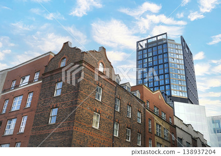 old traditional and modern buildings in Dublin, Ireland old traditional and modern buildings in Dublin, Ireland 138937204