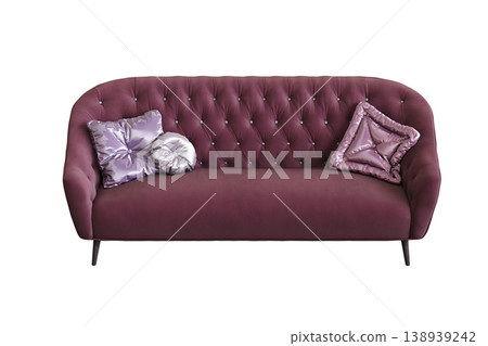 comfortable soft sofa isolated on transparent background, interior furniture, 3D illustration, cg render comfortable soft sofa isolated on transparent background, interior furniture, 3D illustration, cg render 138939242