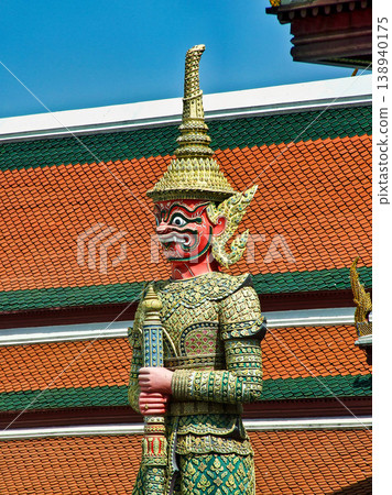 Thai Travel Landmark Wat Phra Kaeo, Temple of the Emerald Buddha Bangkok, Thailand, Asia Thai Travel Landmark Wat Phra Kaeo, Temple of the Emerald Buddha Bangkok, Thailand, Asia 138940175