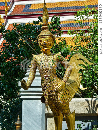 Thai Travel Landmark Wat Phra Kaeo, Temple of the Emerald Buddha Bangkok, Thailand, Asia 138940180
