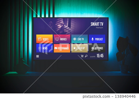 VOD multimedia TV streaming concept 138940446
