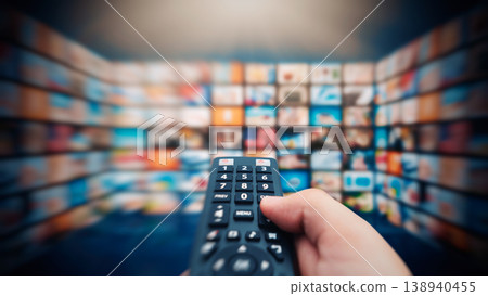 VOD multimedia TV streaming concept VOD multimedia TV streaming concept 138940455