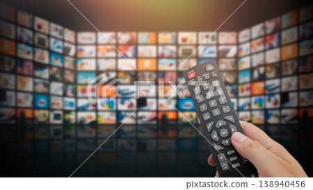 VOD multimedia TV streaming concept VOD multimedia TV streaming concept 138940456