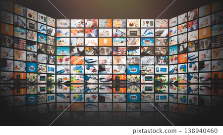 VOD multimedia TV streaming concept 138940460