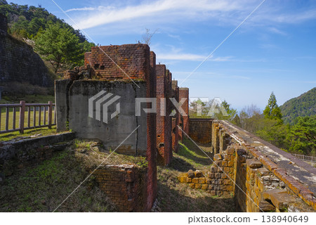 Remains of the Besshi Copper Mine site in Niihama City, Ehime Prefecture 138940649