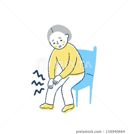 Senior woman with knee sore Senior woman with knee sore 138940664