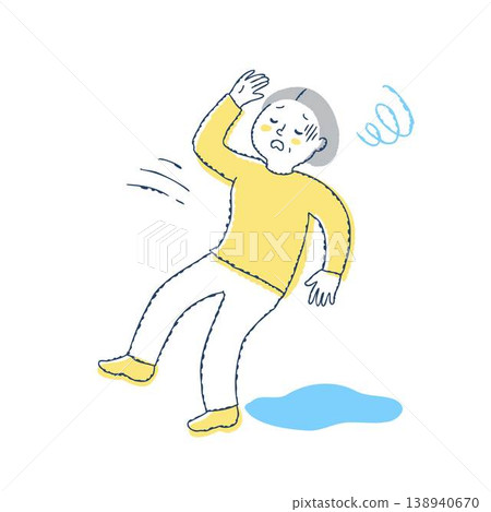 Senior women who feel dizzy or lightheaded and unsteady on their feet Senior women who feel dizzy or lightheaded and unsteady on their feet 138940670