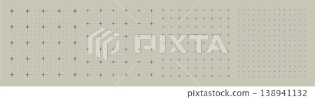Square grid collection micro dot geometry, four samples blueprint style. Dense point lattice structure, interface layout Square grid collection micro dot geometry, four samples blueprint style. Dense point lattice structure, interface layout 138941132