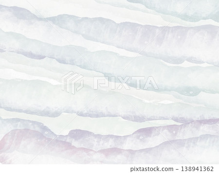 Water layers / border / transparent blue gradient / watercolor background 138941362