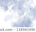 淡藍色水彩墨水紋理 138941490