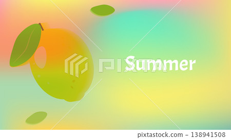 Vibrant summer mesh gradient background with Blurred Fruit soft color blends for ads, web design, banners, and marketing materials. vector illustration Vibrant summer mesh gradient background with Blurred Fruit soft color blends for ads, web design, banners, and marketing materials. vector illustration 138941508