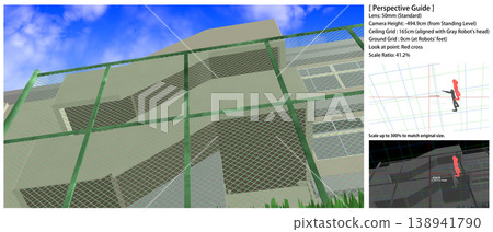 學校景色：從操場和庭院拍攝的各種角度的照片（包含可用於動漫背景繪畫的透視參考資料） 138941790