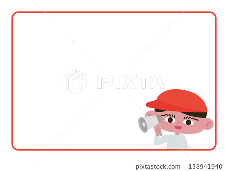 紅隊一名男孩發表講話的畫面素材。 138941940