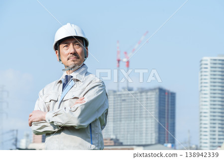 Portrait of a middle-aged engineer Portrait of a middle-aged engineer 138942339