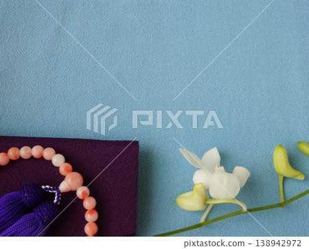 Image of a rosary case used for Buddhist ceremonies. Image of a rosary case used for Buddhist ceremonies. 138942972