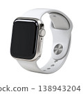 Smartwatch wearable digital white modern technology sleek smartwatch wearable digital white modern technology transparent 138943204