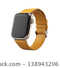 Smartwatch wearable gadget technology yellow strap modern smartwatch wearable gadget technology yellow strap style 138943206
