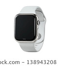 Smartwatch wearable technology blank screen white strap modern gadget sleek smartwatch wearable technology blank screen white 138943208