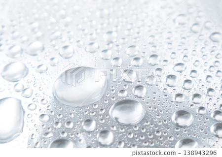 Silver color and droplets Silver color and droplets 138943296