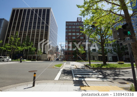 綠意盎然的御堂筋街景 138943338