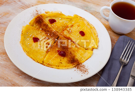Traditional Slavic dish is Pancakes Traditional Slavic dish is Pancakes 138943385
