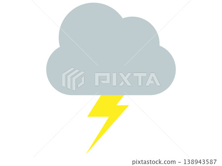 閃電圖標,簡潔,獨立,天氣,向量圖。 閃電圖標,簡潔,獨立,天氣,向量圖。 138943587