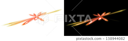 Orange light burst effect, set of transparent and black backgrounds. Orange light burst effect, set of transparent and black backgrounds. 138944082